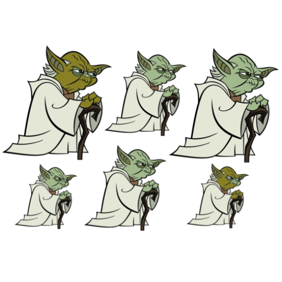 Star Wars Master Yoda Heat Iron On Transfer for T shirts N5 (KRAFTYME.COM)