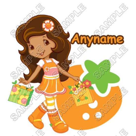 Strawberry Shortcake Orange Blossom Personalized  Custom  Heat Iron On Transfer for T shirts N34 (KRAFTYME.COM)