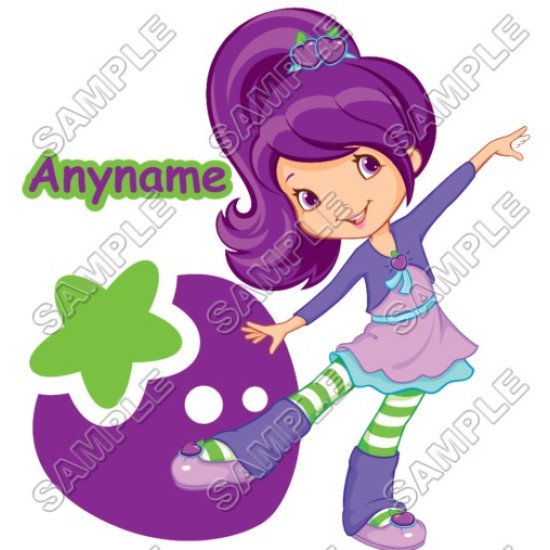 Strawberry Shortcake Plum Pudding Personalized  Custom  Heat Iron On Transfer for T shirts N35 (KRAFTYME.COM)