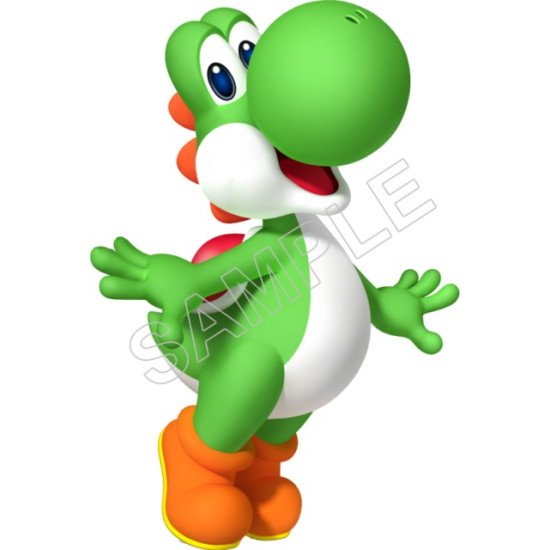 Super Mario Bros. Green Yoshi Heat Iron On Transfer for T shirts N19 (KRAFTYME.COM)