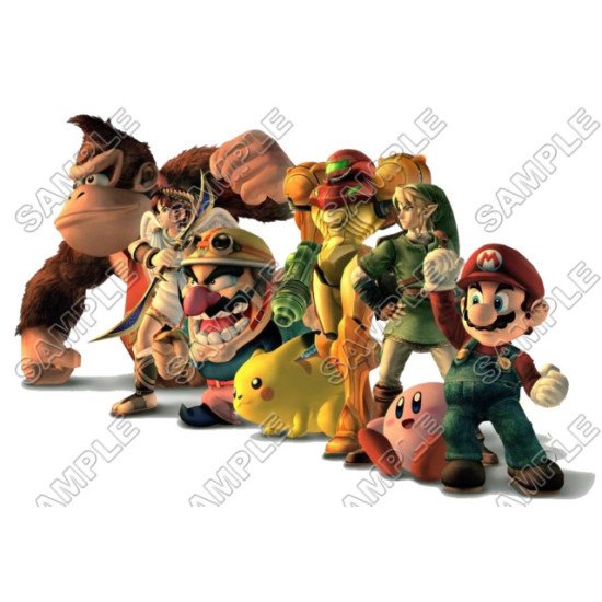 Super Smash Bros. Heat Iron On Transfer for T shirts N1 (KRAFTYME.COM)