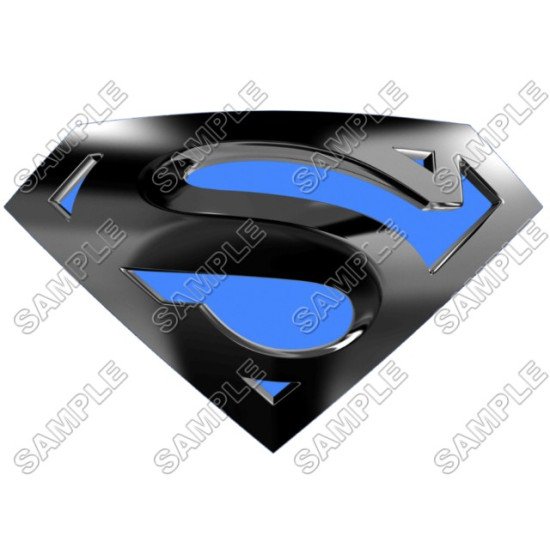 Superman Logo Blue   T Shirt Iron on Transfer    N1 (KRAFTYME.COM)