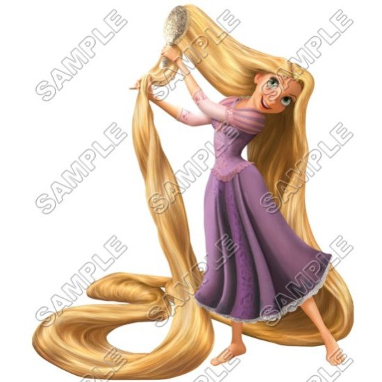 Tangled Rapunzel Heat Iron On Transfer for T shirts N3 (KRAFTYME.COM)