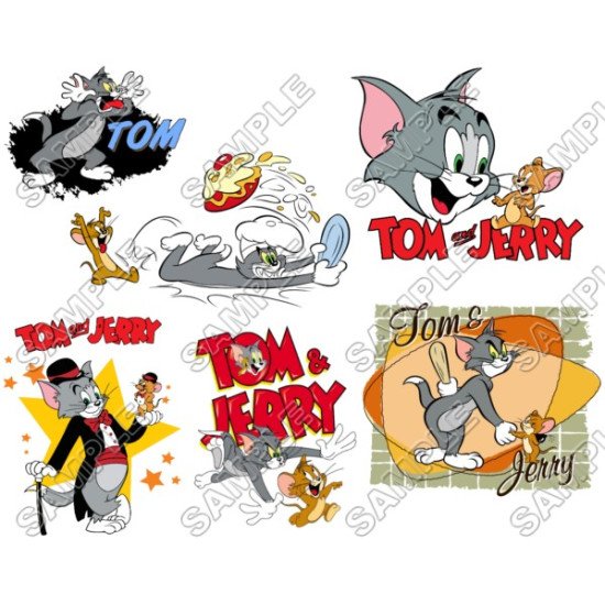 Tom and Jerry Heat Iron On Transfer for T shirts N21 (KRAFTYME.COM)