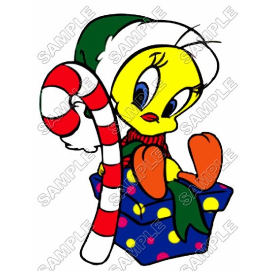 Tweety  Christmas Heat Iron On Transfer for T shirts N4 (KRAFTYME.COM)