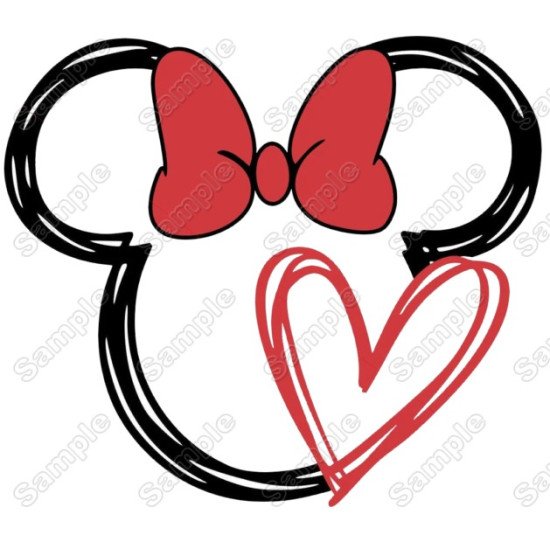 Valentine Minnie Mouse Disney  Heat  Iron on Transfer (KRAFTYME.COM)