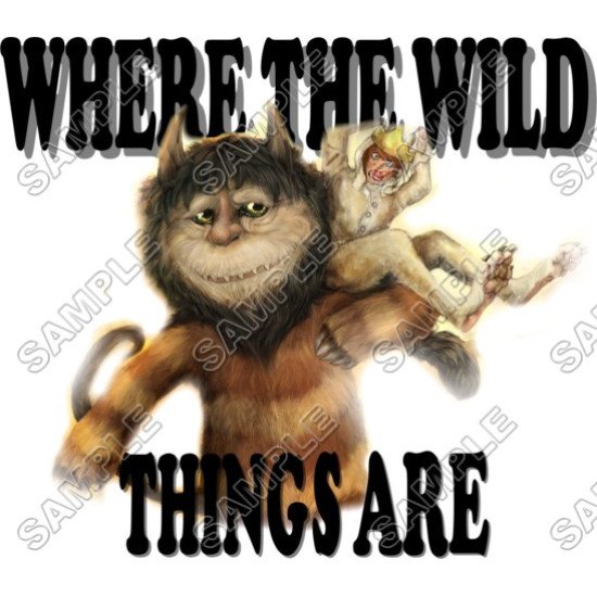 Where the Wild Things Are  Heat Iron On Transfer for T shirts N4 (KRAFTYME.COM)