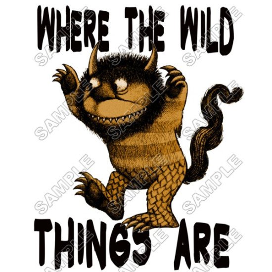 Where the Wild Things Are  Heat Iron On Transfer for T shirts N5 (KRAFTYME.COM)