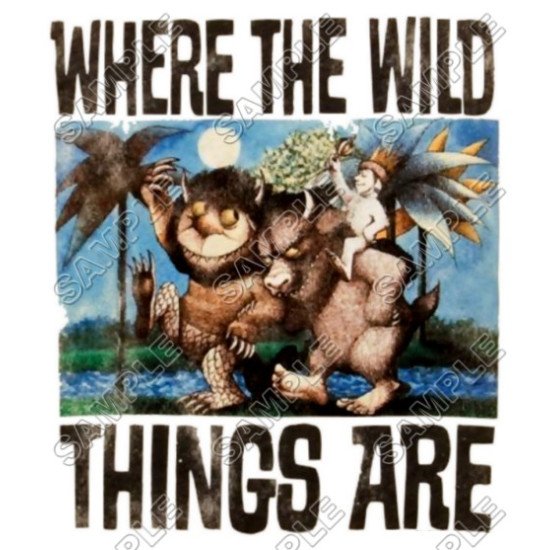 Where the Wild Things Are  Heat Iron On Transfer for T shirts N6 (KRAFTYME.COM)