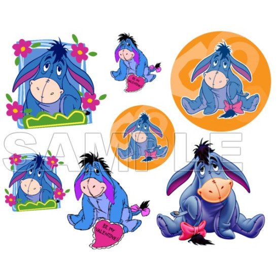 Winnie the Pooh Eeyore Heat Iron On Transfer for T shirts N9 (KRAFTYME.COM)