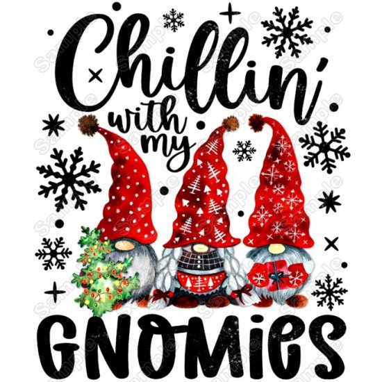 Winter Gnomes T Shirt Heat  Iron on Transfer (KRAFTYME.COM)