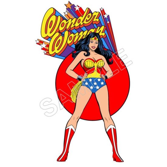 Wonder Woman Heat Iron On Transfer for T shirts N61 (KRAFTYME.COM)