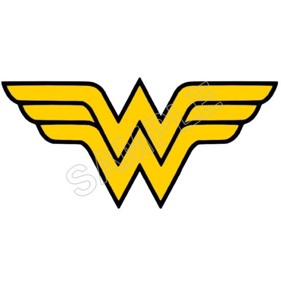 Wonder Woman Logo  Heat Iron On Transfer for T shirts N3 (KRAFTYME.COM)