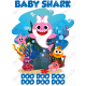 Baby Shark Family Member  T Shirt Iron on Transfer (KRAFTYME.COM)